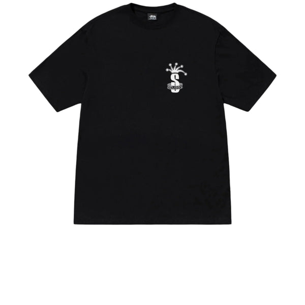 STUSSY CROWN BAND TEE BLACK