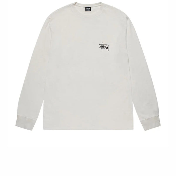 STUSSY BASIC LS TEE PIGMENT DYED NATURAL