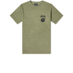 STUSSY 8 BALL PIGMENT DYED TEE OLIVE - Stay Fresh