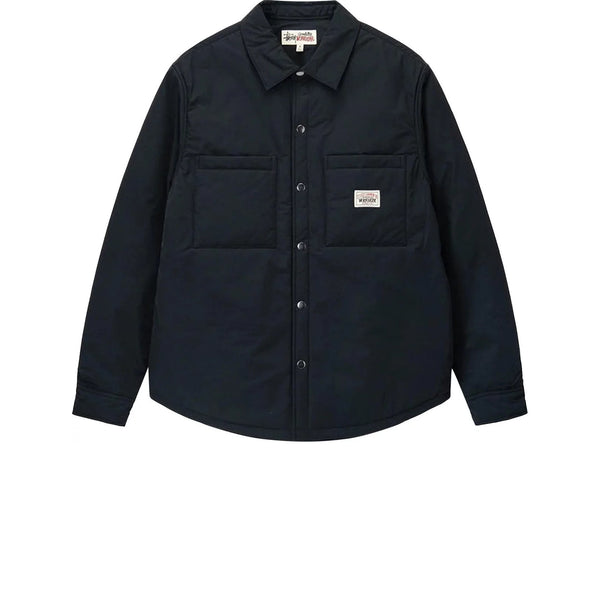 STUSSY PADDED TECH OVER SHIRT BLACK