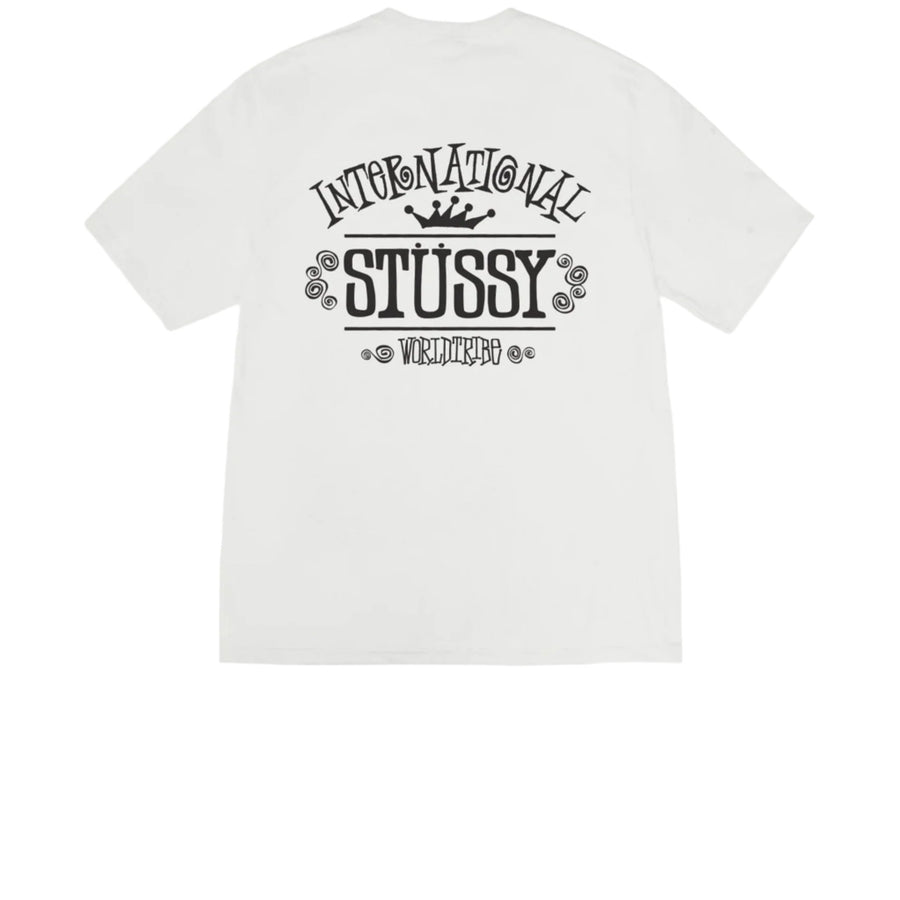 STUSSY WORLDWIDE PIGMENT DYED TEE NATURAL