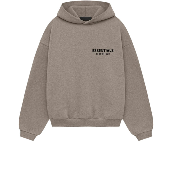 FEAR OF GOD ESSENTIALS KIDS FLEECE HOODIE HEATHER GREY FW24