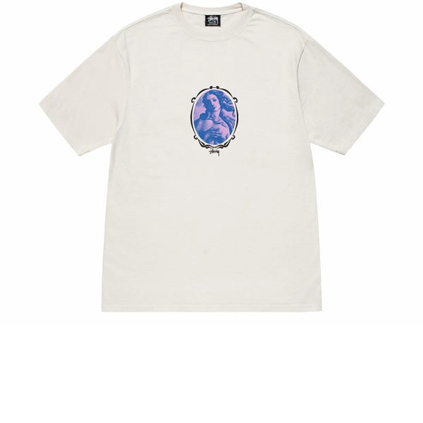 STUSSY VENUS OVAL PIGMENT DYED TEE NATURAL