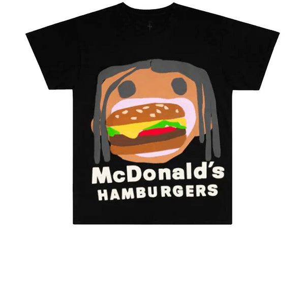 TRAVIS SCOTT X CPFM 4 CJ BURGER MOUTH TEE BLACK FW20