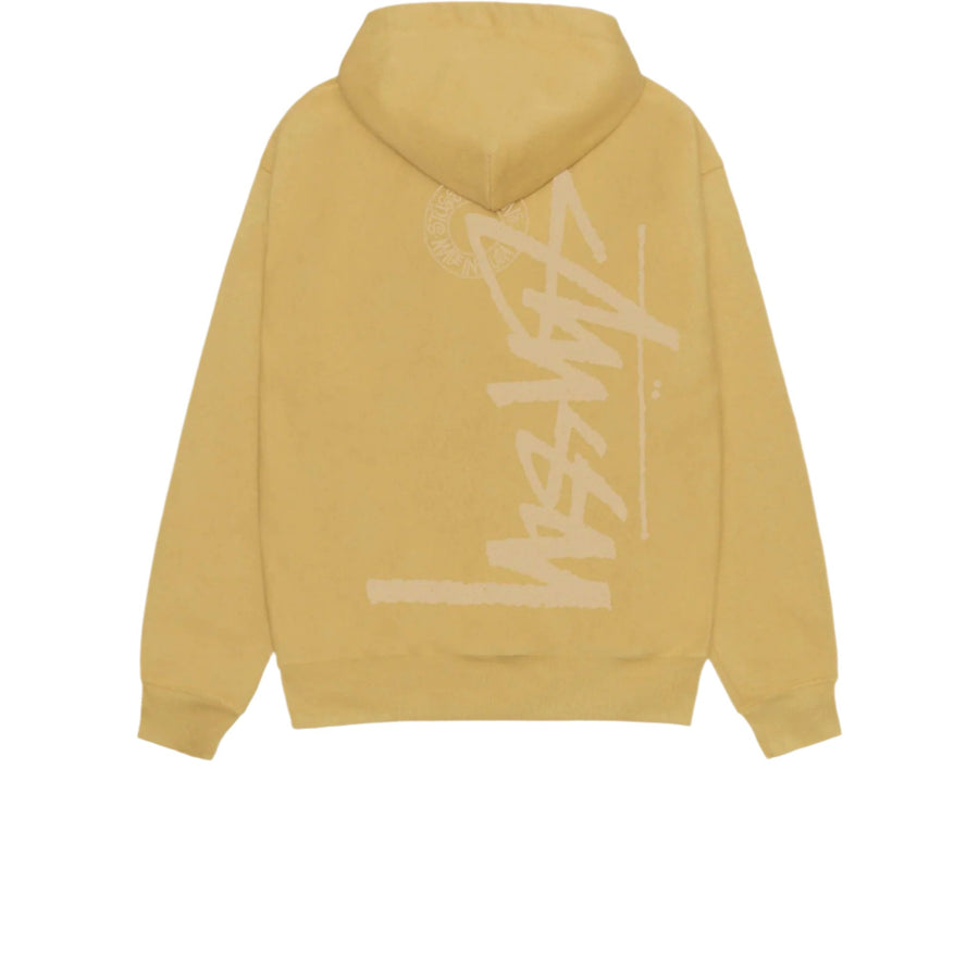 STUSSY BUANA STOCK ZIP HOODIE CURRY