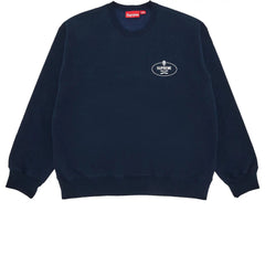 SUPREME CREST CREWNECK NAVY FW24 - Stay Fresh