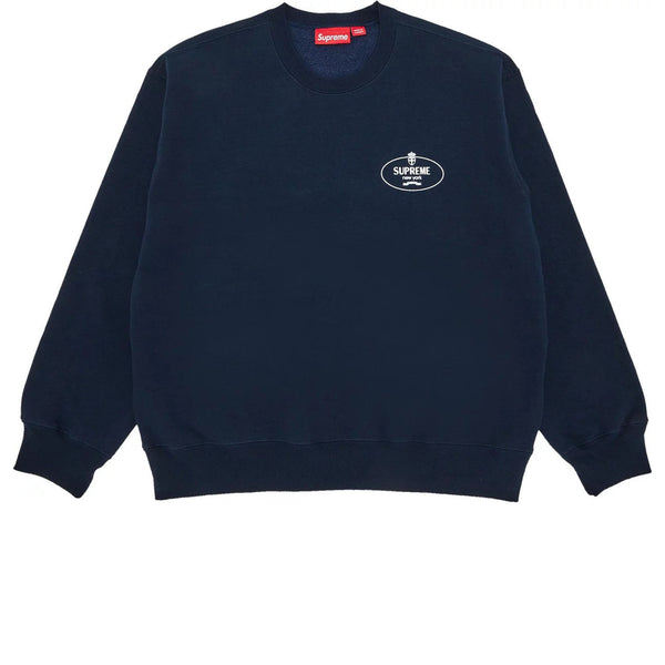 SUPREME CREST CREWNECK NAVY FW24