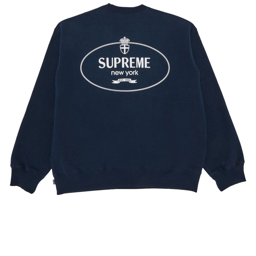 SUPREME CREST CREWNECK NAVY FW24