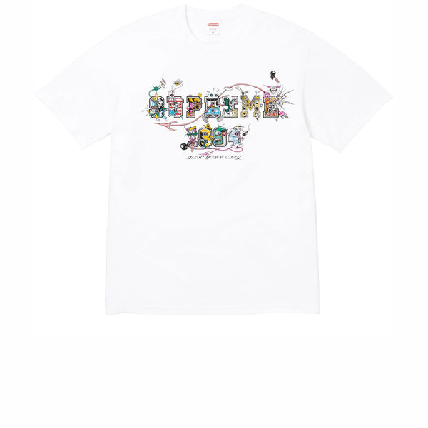 SUPREME VARSITY TEE WHITE SS24