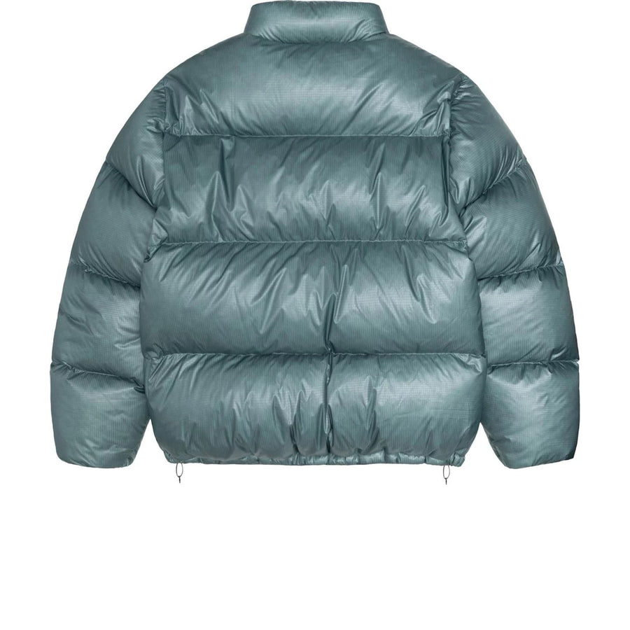 STUSSY DOWN PUFFER PARACHUTE RIPSTOP POWDER BLUE