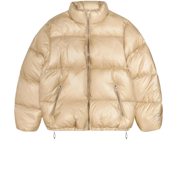 STUSSY DOWN PUFFER PARACHUTE RIPSTOP COYOTE