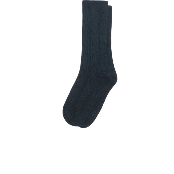 STUSSY CABLE KNIT S DRESS SOCKS BLACK