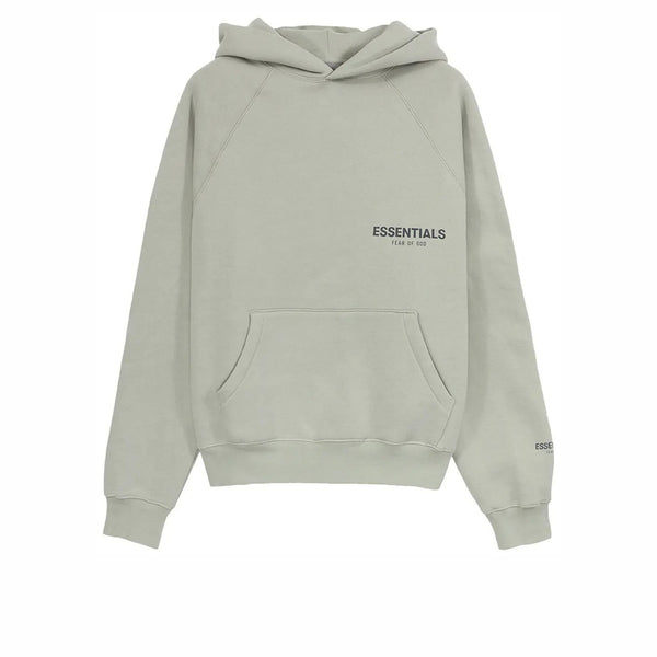 FEAR OF GOD ESSENTIALS FLEECE PULLOVER HOODIE CONCRETE FW21