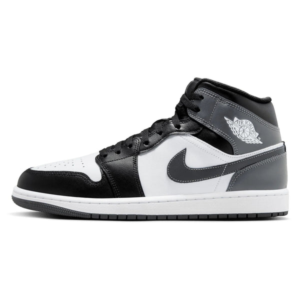AIR JORDAN 1 MID BLACK WHITE IRON GREY 2024
