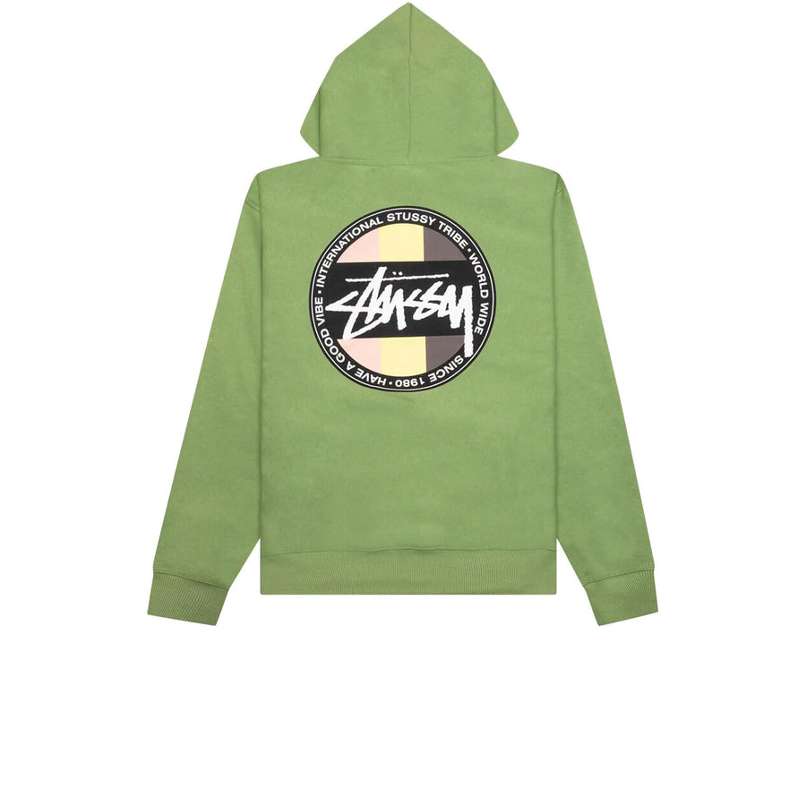 STUSSY CLASSIC DOT HOODIE MOSS