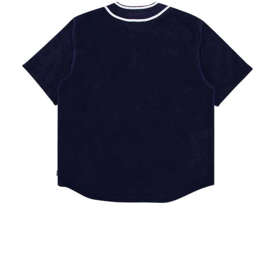 SUPREME POLARTEC BASEBALL JERSEY NAVY FW24