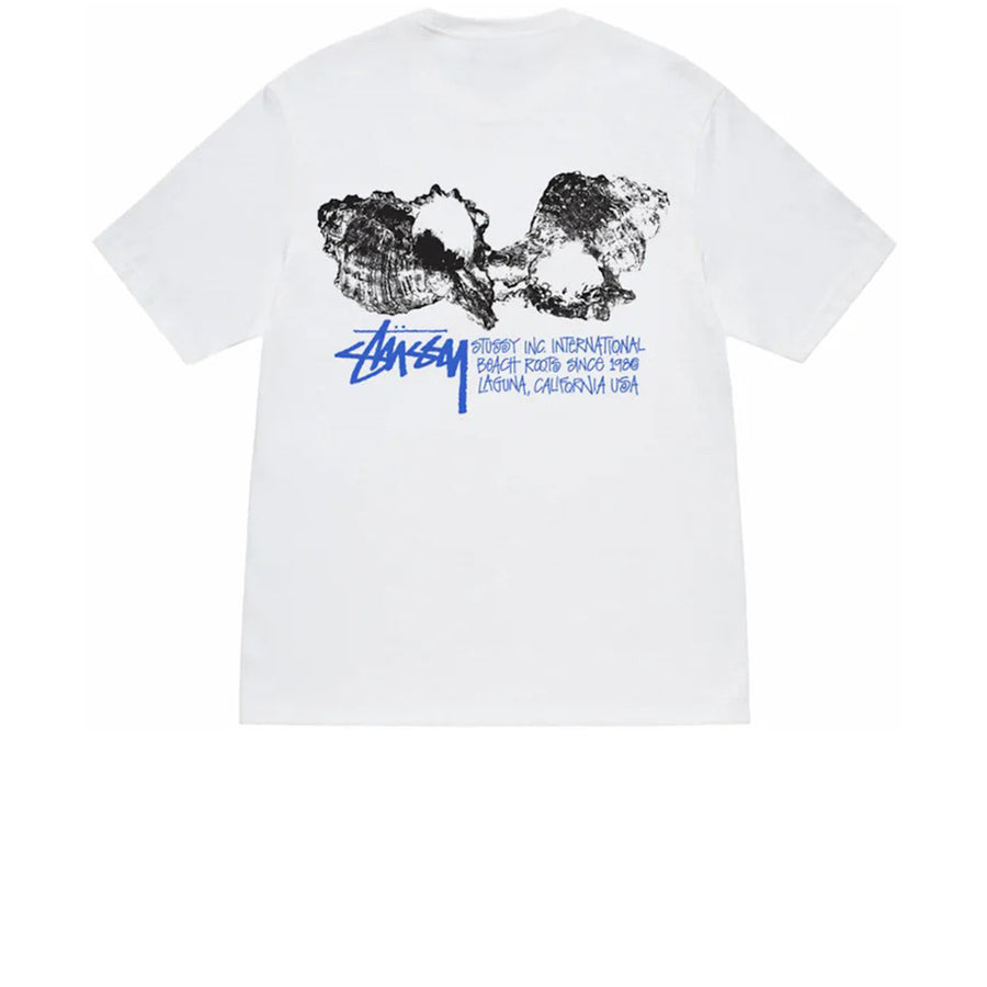 STUSSY SHELLS TEE WHITE