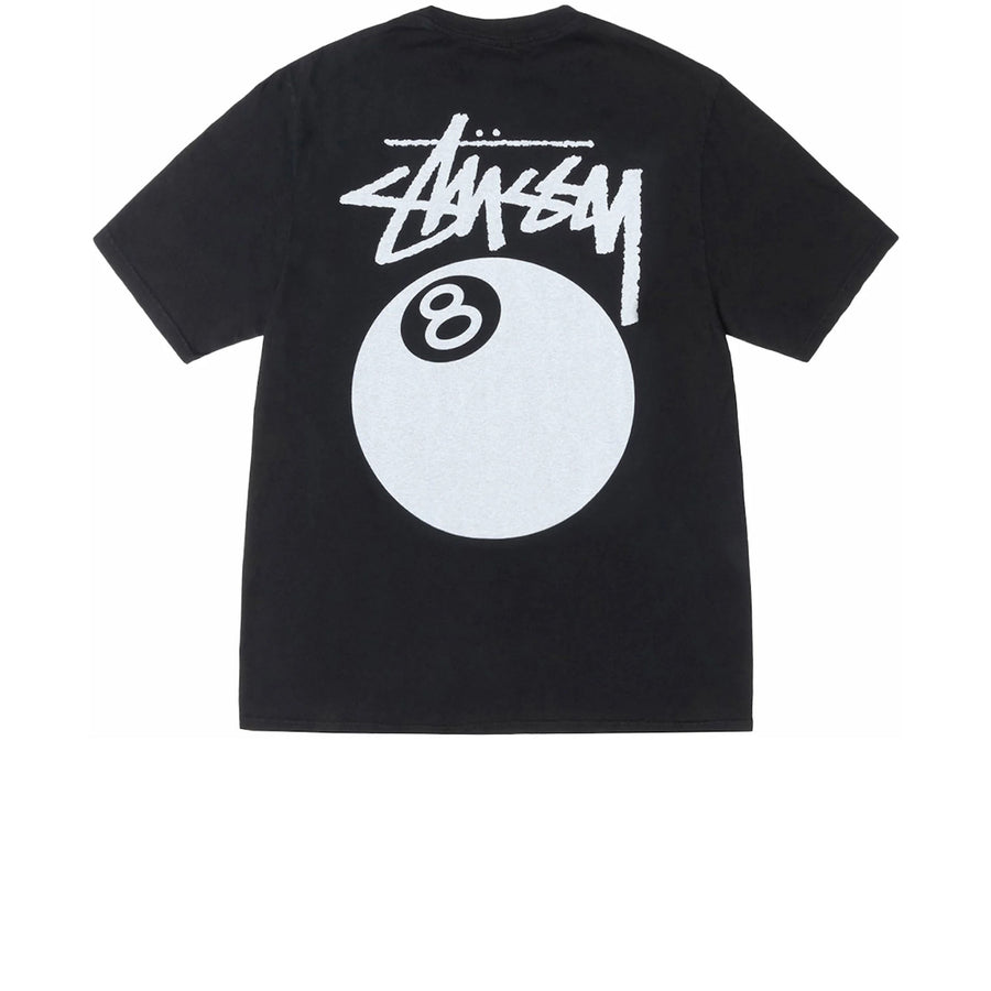 STUSSY 8 BALL PIGMENT DYED TEE BLACK SS24