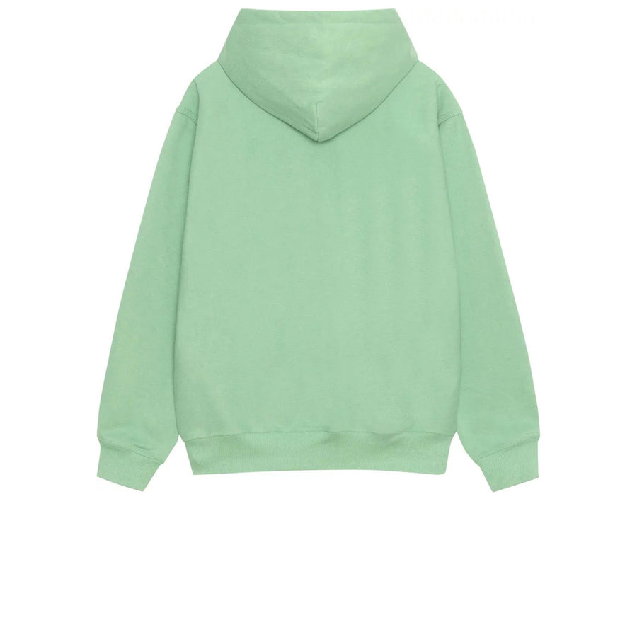 STUSSY STOCK LOGO HOODIE GREEN