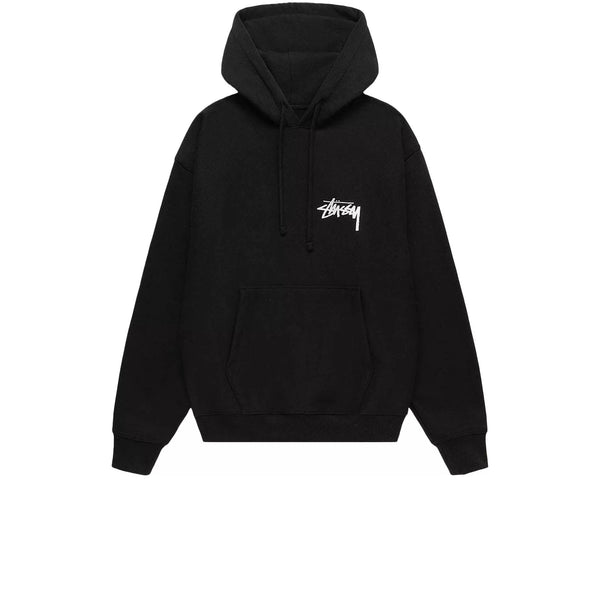 STUSSY CLASSIC DOT HOODIE BLACK