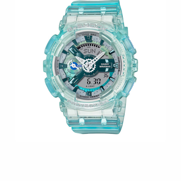 CASIO ANALOG-DIGITAL WOMEN TRANSLUCENT LIGHT BLUE GMAS110VW-2A