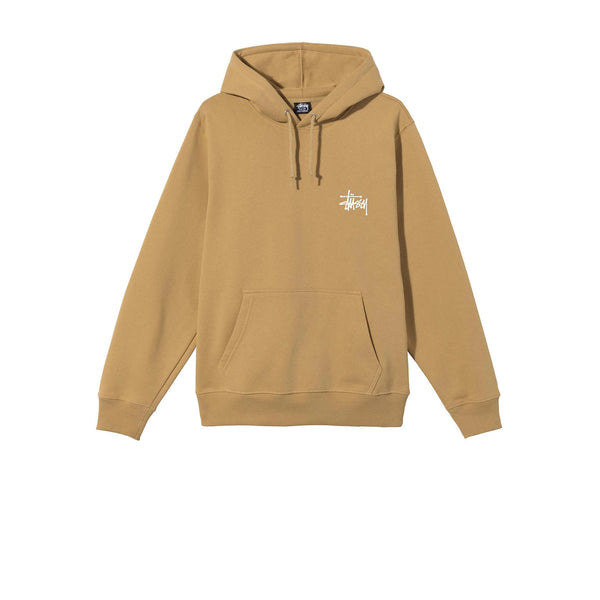 STUSSY BASIC HOODIE KHAKI - Stay Fresh