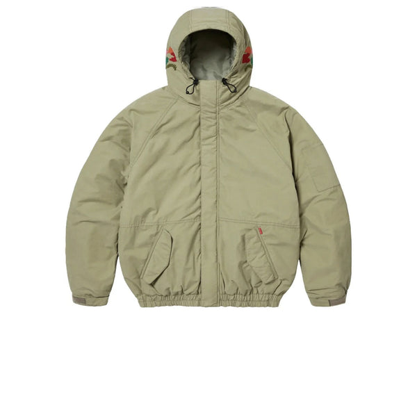 SUPREME NEEDLEPOINT HOODED JACKET OLIVE FW23 - Stay