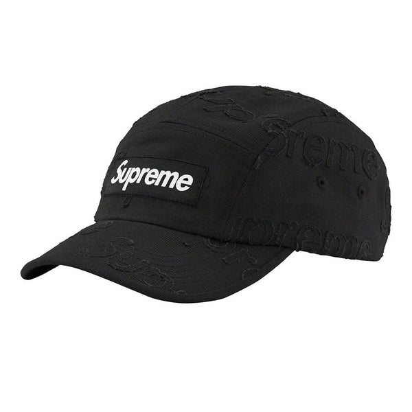 SUPREME LASERED TWILL CAMP CAP BLACK 2023