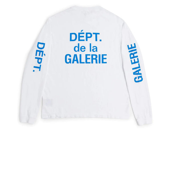 GALLERY DEPT. FRENCH COLLECTOR L/S TEE WHITE BLUE FW21