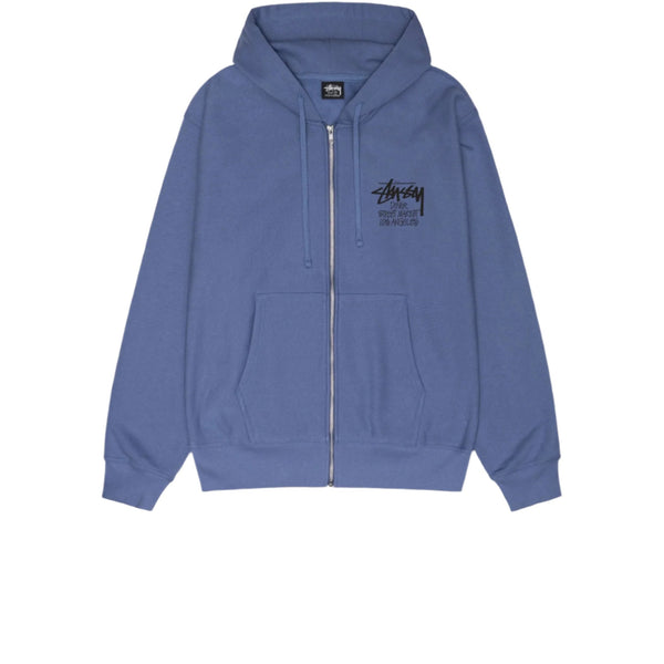 STUSSY DSM LOS ANGELES ZIP HOODIE STORM