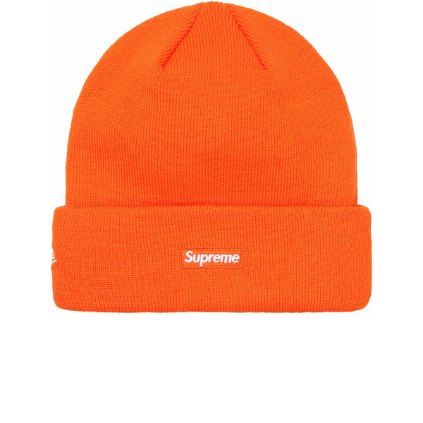 SUPREME NEW ERA SCRIPT BEANIE ORANGE FW24