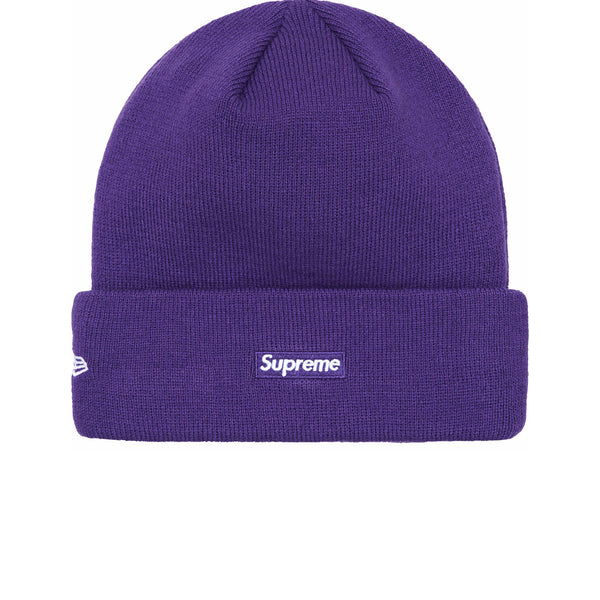 SUPREME NEW ERA SCRIPT BEANIE PURPLE FW24