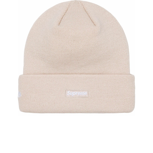 SUPREME NEW ERA SCRIPT BEANIE STONE FW24