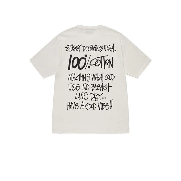 STUSSY 100% PIGMENT DYED TEE NATURAL - Stay Fresh