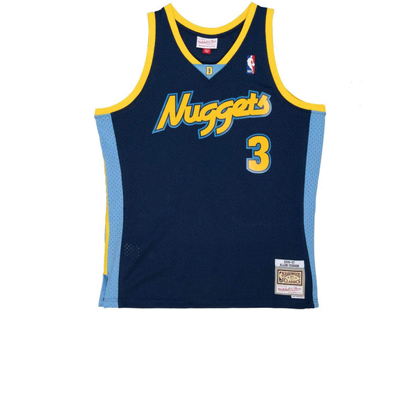 MITCHELL & NESS HARDWOOD CLASSIC SWINGMAN DENVER NUGGETS ALLEN IVERSON 2006-07 ALTERNATE JERSEY BLUE