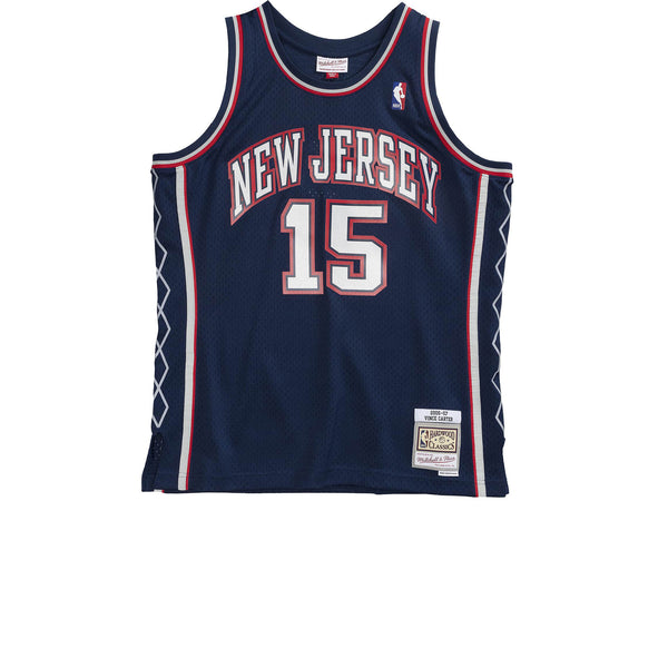 MITCHELL & NESS HARDWOOD CLASSIC SWINGMAN NEW JERSEY NETS VINCE CARTER 2006-07 JERSEY NAVY