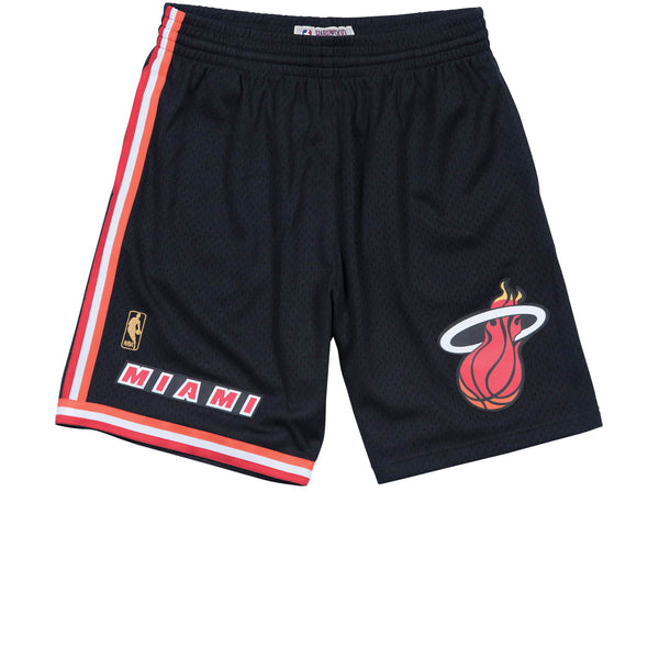 MITCHELL & NESS HARDWOOD CLASSIC SWINGMAN MIAMI HEAT 1996-97 ROAD SHORTS BLACK