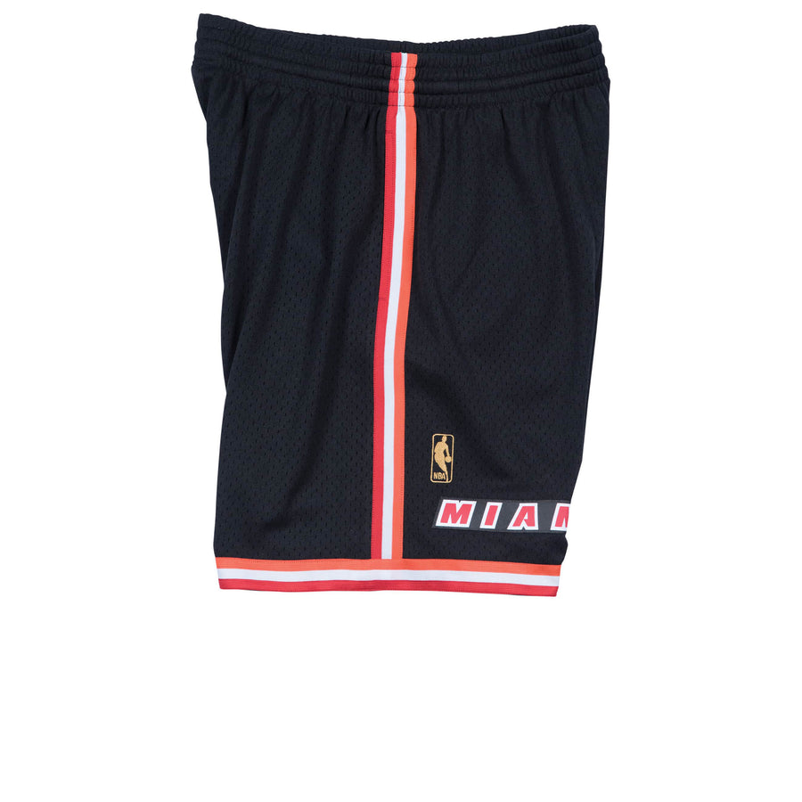 MITCHELL & NESS HARDWOOD CLASSIC SWINGMAN MIAMI HEAT 1996-97 ROAD SHORTS BLACK