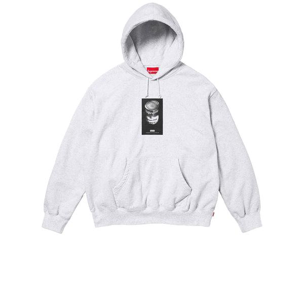 SUPREME SOUP CAN HOODED SWEATSHIRT ASH GREY SS24