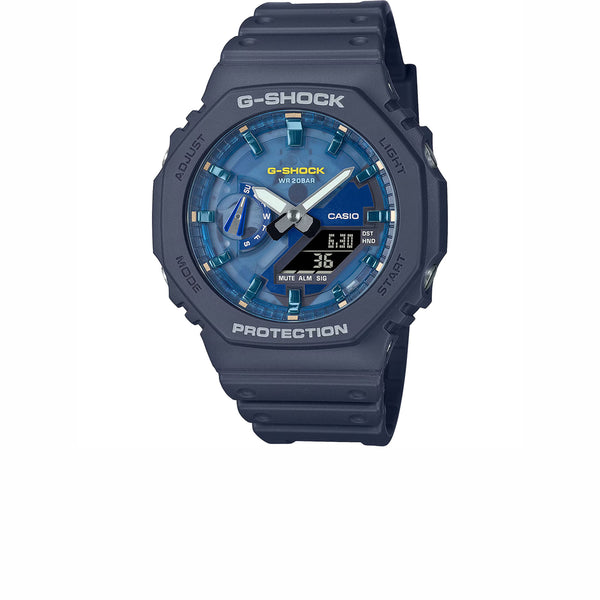 CASIO G-SHOCK ANALOG-DIGITAL 2100 SERIES NAVY GA-2100AS-2A