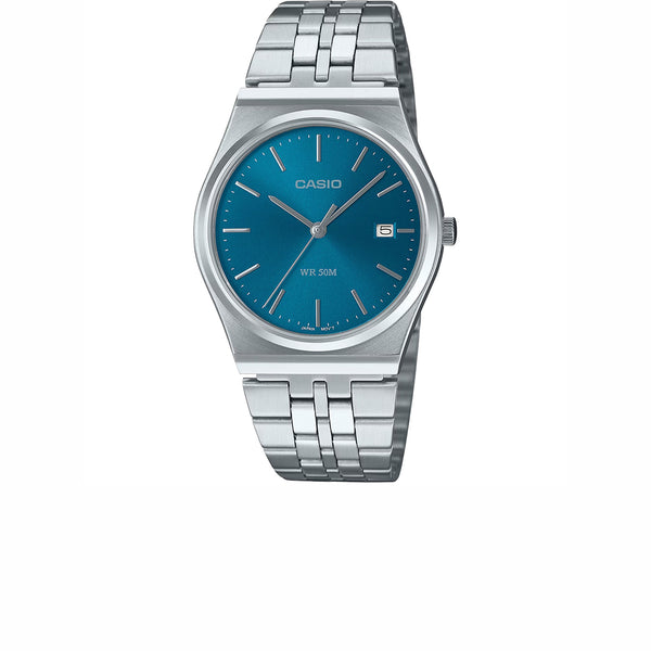 CASIO STANDARD SILVER BLUE MTP-B145DC-2A2