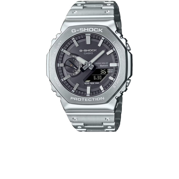 CASIO G-SHOCK FULL METAL 2100 SERIES SILVER GM-B2100SD-1A