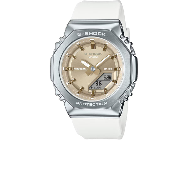 CASIO G-SHOCK ANALOG-DIGITAL WOMEN WHITE GM-S2110-7A9