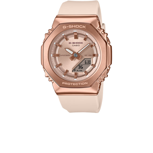 CASIO G-SHOCK ANALOG-DIGITAL WOMEN GOLD PINK GM-S2110PG-4A