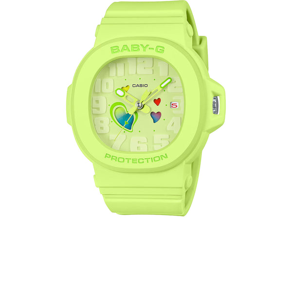 CASIO BABY-G PLAYFUL HEARTS SERIES BGA-10 SERIES YELLOW BGA-10-3A