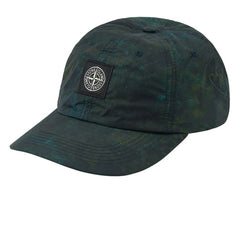 STONE ISLAND X SUPREME NYLON 6-PANEL DARK TEAL CAP