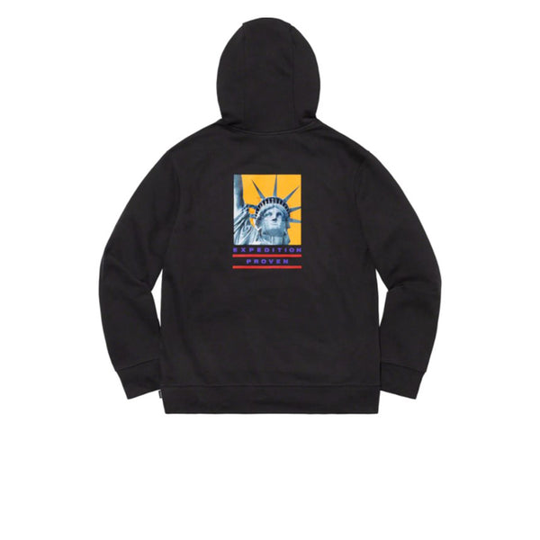 THE NORTH FACE X SUPREME STATUE OF LIBERTY HOODED SWEATSHIRT BLACK FW19