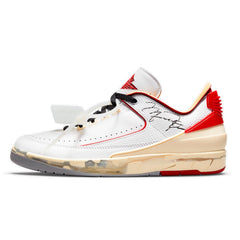 OFF-WHITE X AIR JORDAN 2 RETRO LOW SP WHITE RED 2021