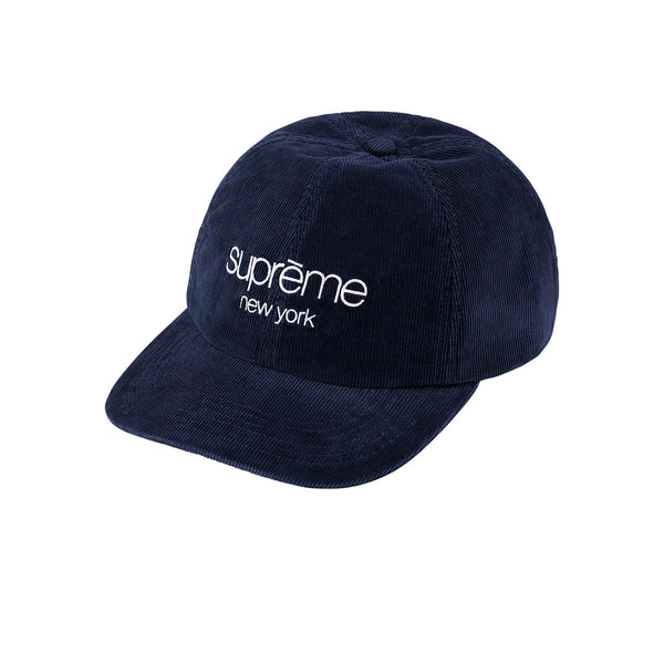 SUPREME GORE-TEX CORDUROY CLASSIC LOGO 6-PANEL NAVY 2021 - Stay Fresh