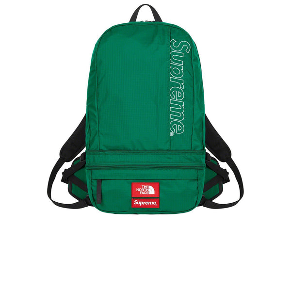 SUPREME X THE NORTH FACE TREKKING CONVERTIBLE BACKPACK AND WAIST BAG DARK  GREEN SS22